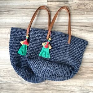 Main Street Tassel Tote Bag